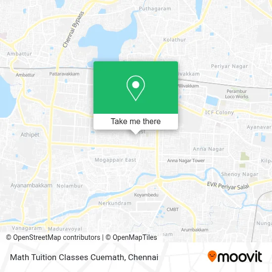 Math Tuition Classes Cuemath map