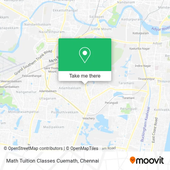 Math Tuition Classes Cuemath map