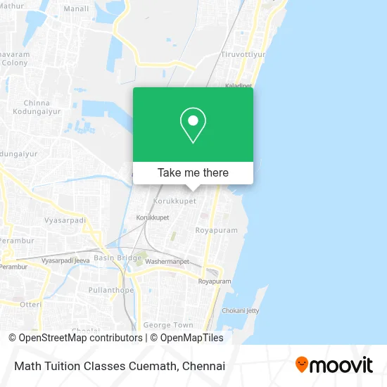 Math Tuition Classes Cuemath map