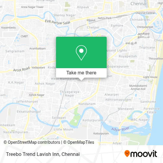 Treebo Trend Lavish Inn map