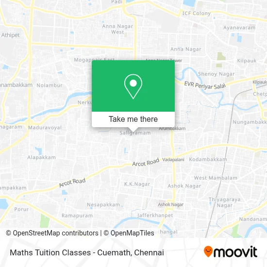 Maths Tuition Classes - Cuemath map