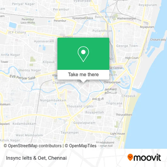 Insync Ielts & Oet map