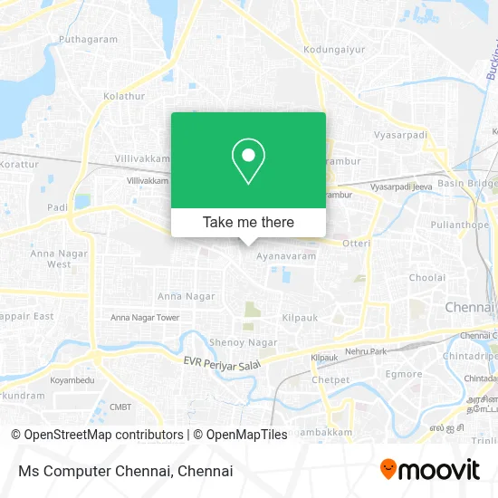 Ms Computer Chennai map