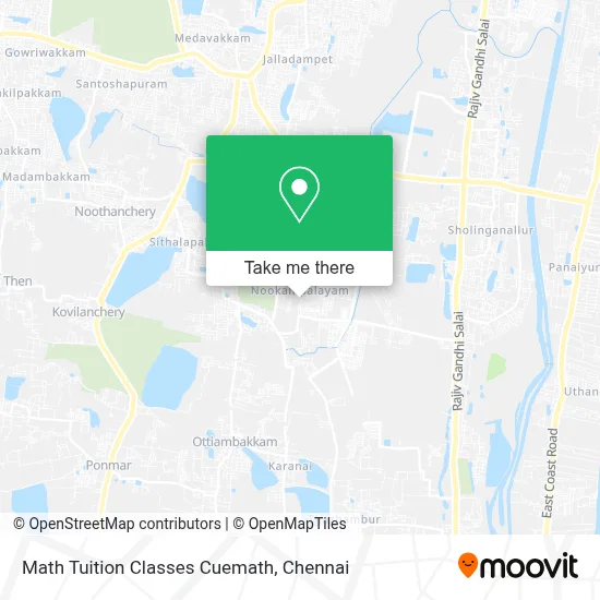Math Tuition Classes Cuemath map