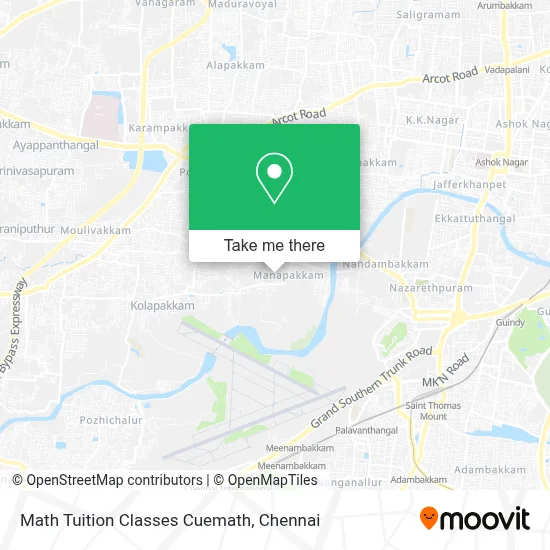 Math Tuition Classes Cuemath map