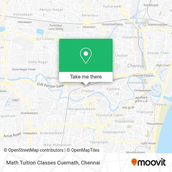 Math Tuition Classes Cuemath map