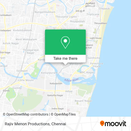 Rajiv Menon Productions map