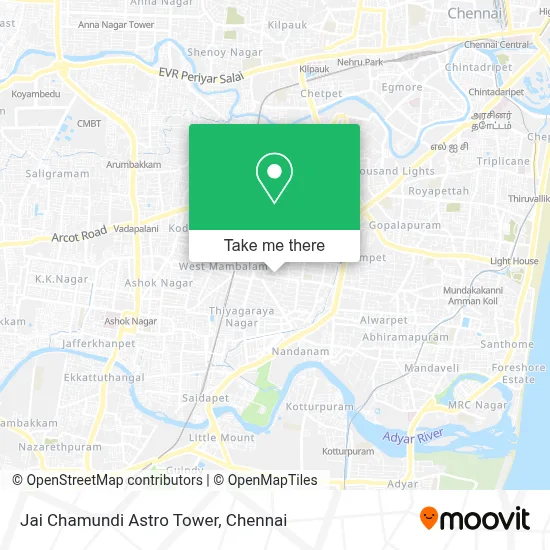 Jai Chamundi Astro Tower map