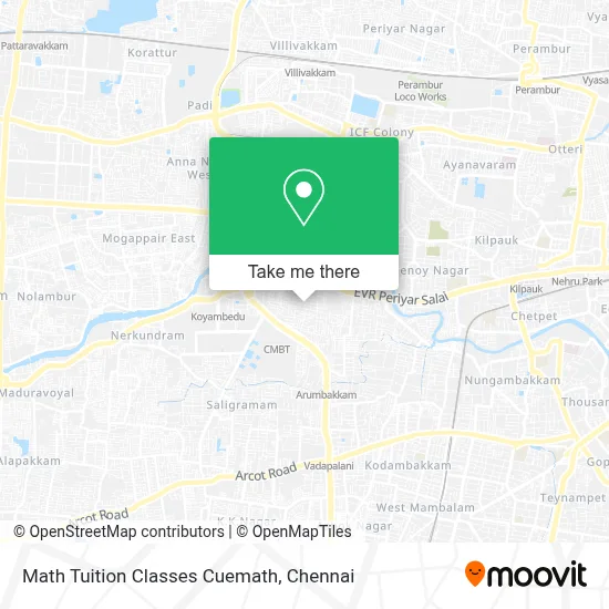 Math Tuition Classes Cuemath map