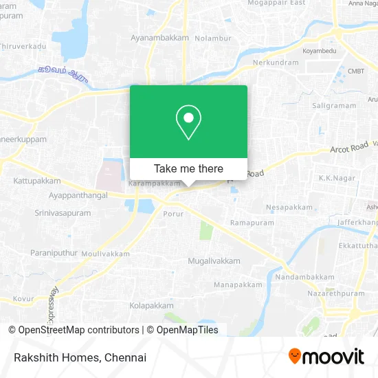 Rakshith Homes map