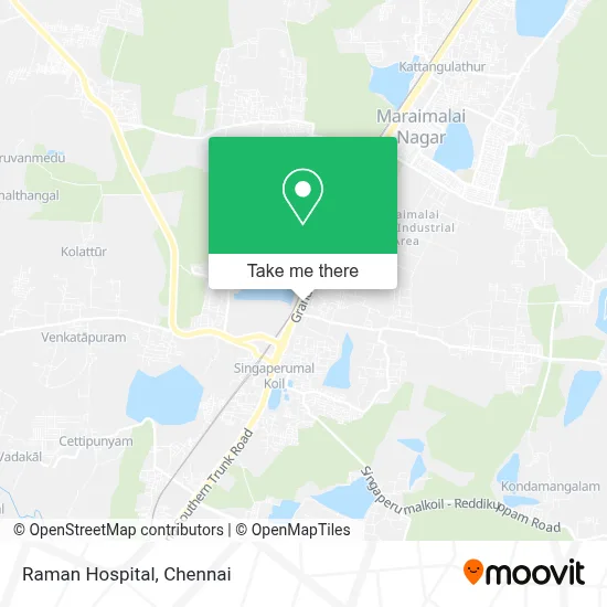 Raman Hospital map