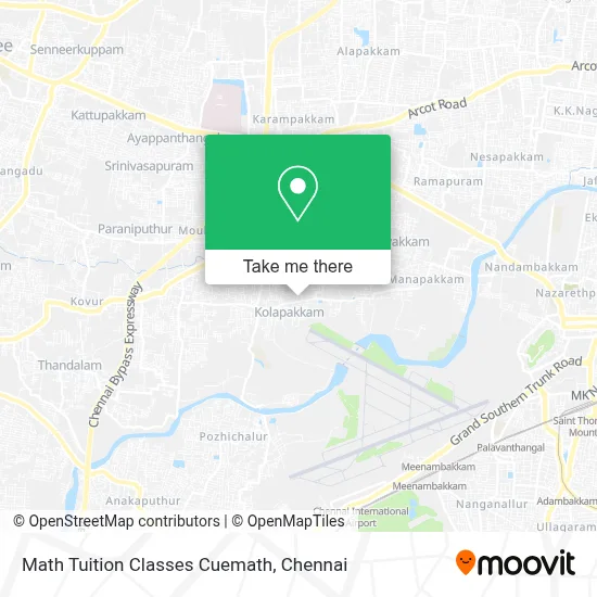 Math Tuition Classes Cuemath map