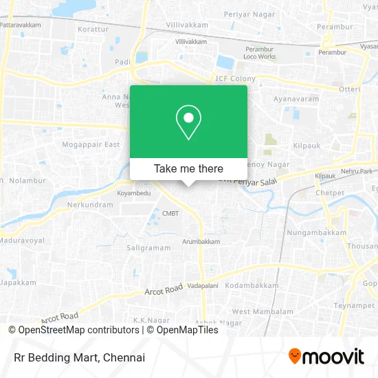 Rr Bedding Mart map