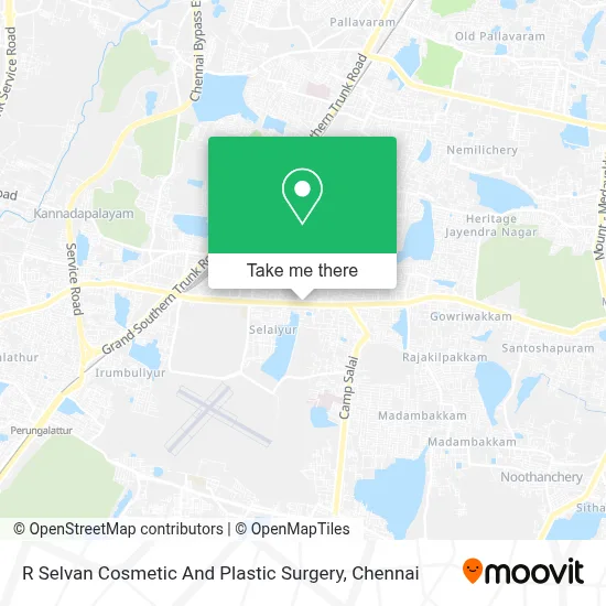 R Selvan Cosmetic And Plastic Surgery map