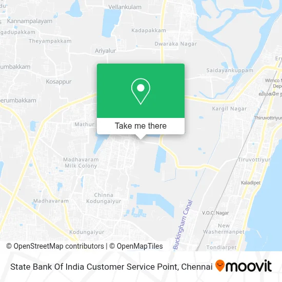 State Bank Of India Customer Service Point map
