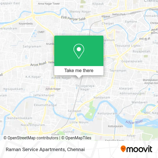 Raman Service Apartments map