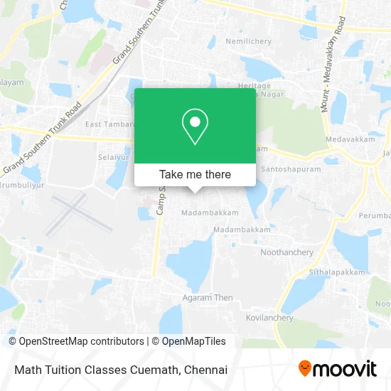 Math Tuition Classes Cuemath map