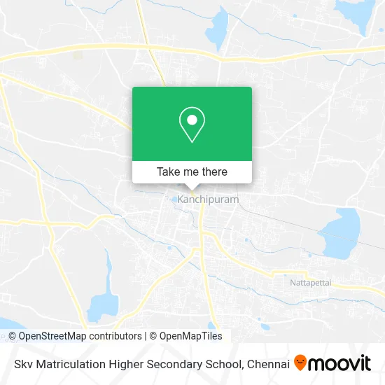 Skv Matriculation Higher Secondary School map