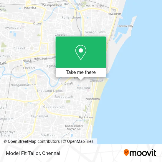 Model Fit Tailor map
