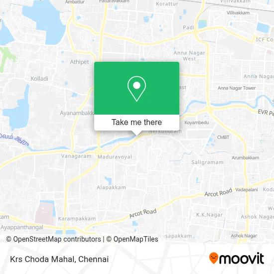 Krs Choda Mahal map