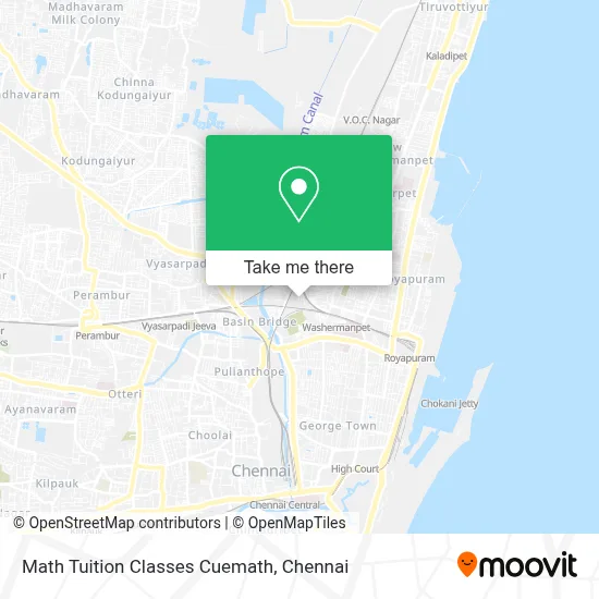 Math Tuition Classes Cuemath map