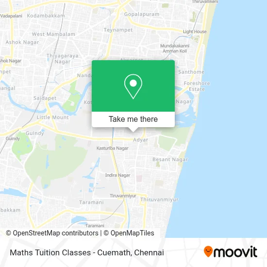 Maths Tuition Classes - Cuemath map