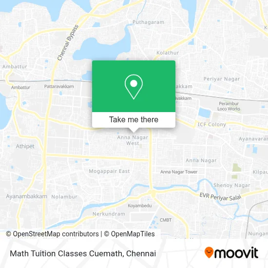 Math Tuition Classes Cuemath map