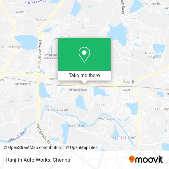Ranjith Auto Works map