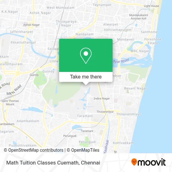 Math Tuition Classes Cuemath map