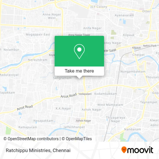 Ratchippu Ministries map