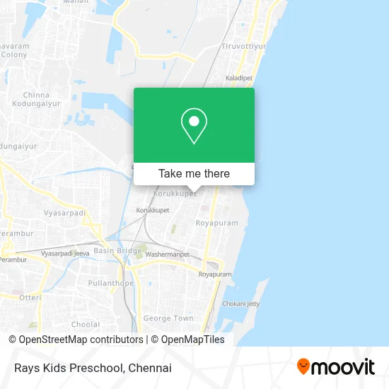 Rays Kids Preschool map