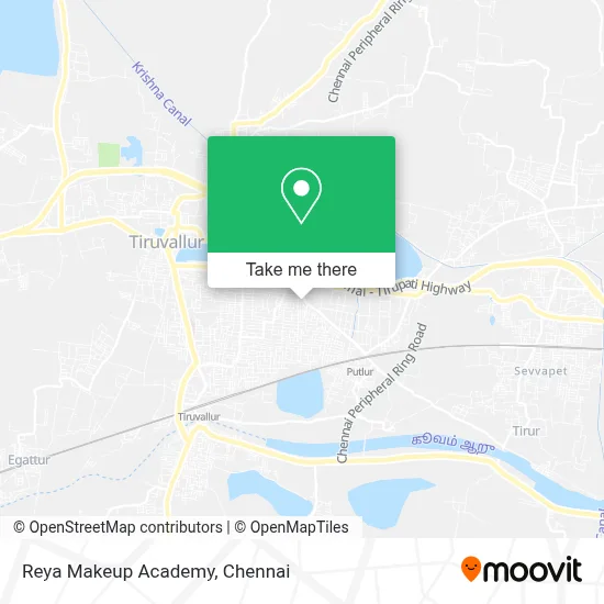 Reya Makeup Academy map