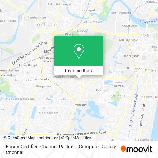 Epson Certified Channel Partner - Computer Galaxy map
