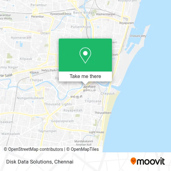 Disk Data Solutions map