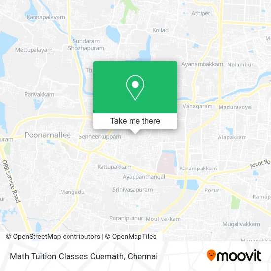 Math Tuition Classes Cuemath map