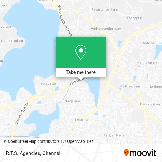 R.T.S. Agencies map
