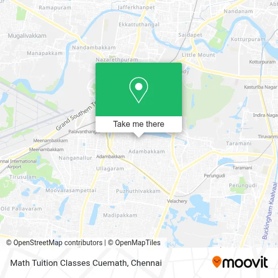 Math Tuition Classes Cuemath map