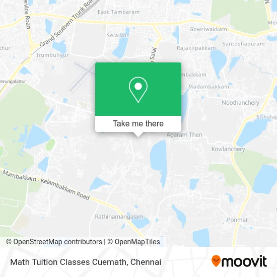 Math Tuition Classes Cuemath map