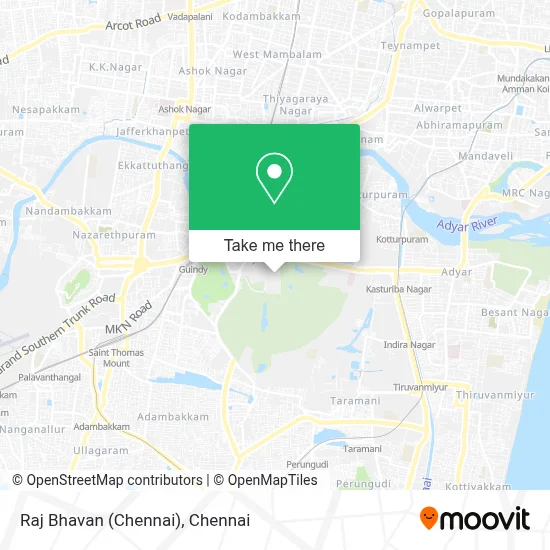 Raj Bhavan (Chennai) map