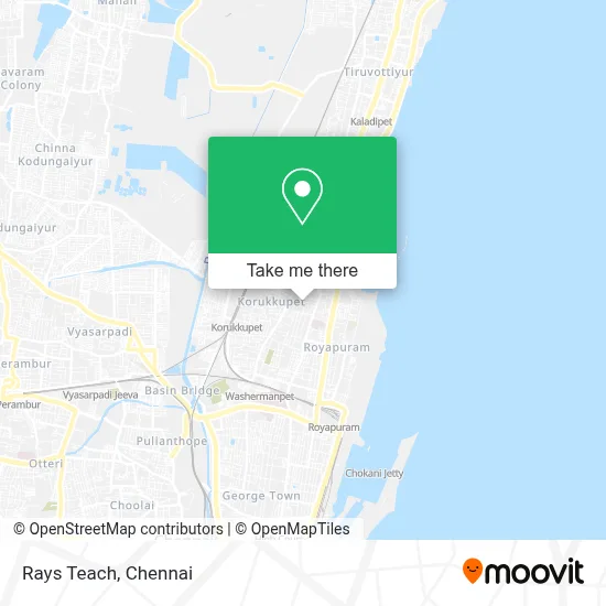 Rays Teach map