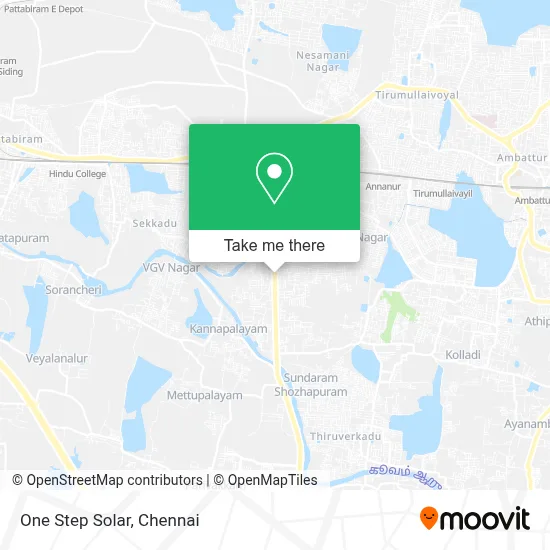 One Step Solar map