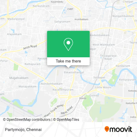 Partymojo map