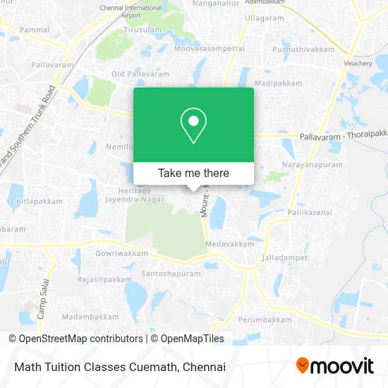 Math Tuition Classes Cuemath map
