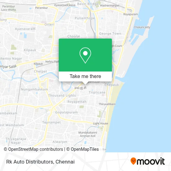 Rk Auto Distributors map