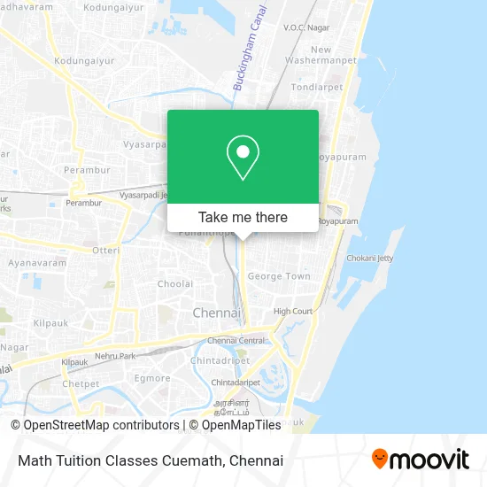 Math Tuition Classes Cuemath map