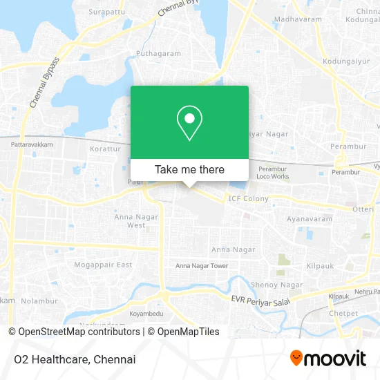 O2 Healthcare map