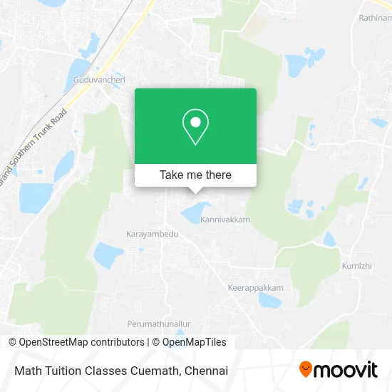 Math Tuition Classes Cuemath map