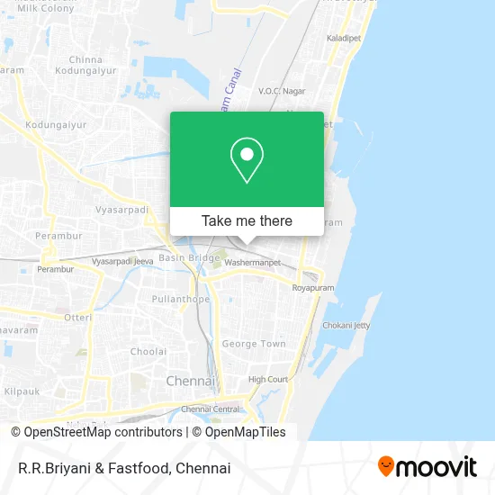 R.R.Briyani & Fastfood map