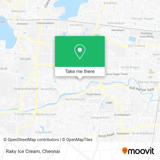 Raky Ice Cream map