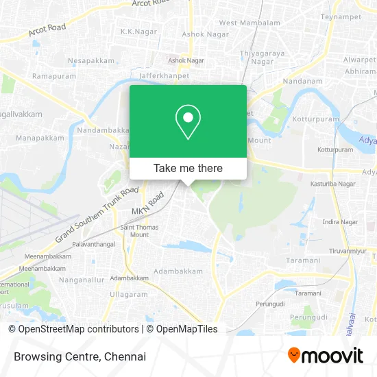 Browsing Centre map